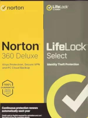 Norton 360 Deluxe + LifeLock Identity Advisor (PC) (3 Devices, 6 Months)  - NortonLifeLock Key - UNITED STATES