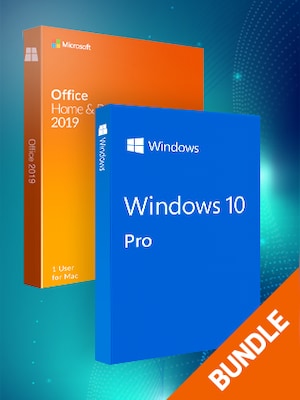 Microsoft Windows 10 Pro & Microsoft Office Home & Business 2019 (Mac) bundle - Microsoft Key - GLOBAL