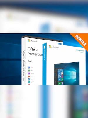 Microsoft Windows 10 Home & Microsoft Office Professional 2021 Plus - Microsoft Key - GLOBAL
