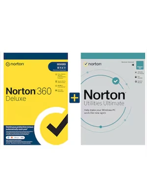 Norton 360 Deluxe & Utilities Ultimate (5 Devices, 1 Year) - Norton Key - EUROPE