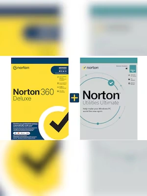 Norton 360 Deluxe & Utilities Ultimate (5 Devices, 1 Year) - Norton Key - EUROPE