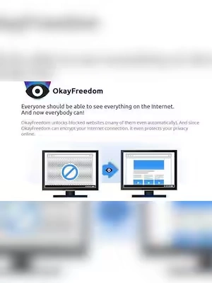 OkayFreedom Premium VPN + 40GB Traffic OkayFreedom 1 Device 1 Year Key GLOBAL