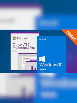 Microsoft Windows 10 Home & Microsoft Office 2024 LTSC Pro Plus Bundle (PC) - Microsoft Key - GLOBAL