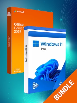 Microsoft Windows 11 Pro & Microsoft Office Home & Business 2019 (Mac) bundle - Microsoft Key - GLOBAL