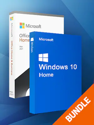 Microsoft Windows 10 Home & Microsoft Office Home & Business 2021 (Mac) bundle - Microsoft Key - GLOBAL