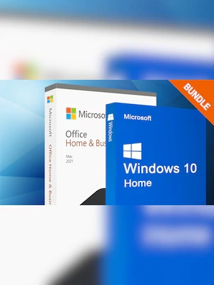 Microsoft Windows 10 Home & Microsoft Office Home & Business 2021 (Mac) bundle - Microsoft Key - GLOBAL