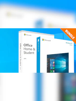 Microsoft Windows 10 Home & Microsoft Office 2019 Bundle (PC) - Microsoft Key - GLOBAL