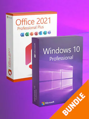 Microsoft Windows 10 Professional & Microsoft Office Professional Plus 2021 Bundle (PC) - Microsoft Key - GERMANY